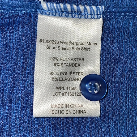 32* DEGREES COOL weather proof short sleeve 2 button collar polo NEW size 2XL - Picture 7 of 9